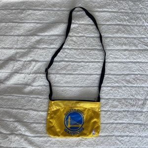 Golden State Warriors NBA Jersey Yellow Crossbody Bag with Blue Logo